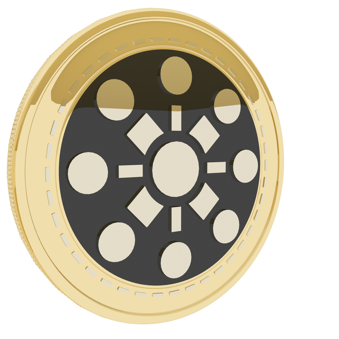 Bluzelle Cryptocurrency Gold Coin 3D Model - TurboSquid 1783308