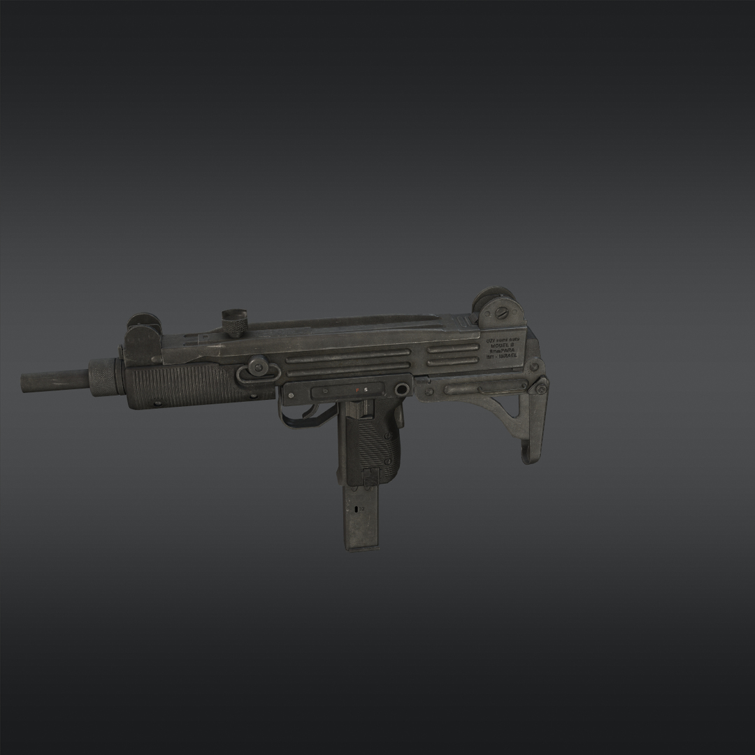 Uzi Submachine Gun 3d Model