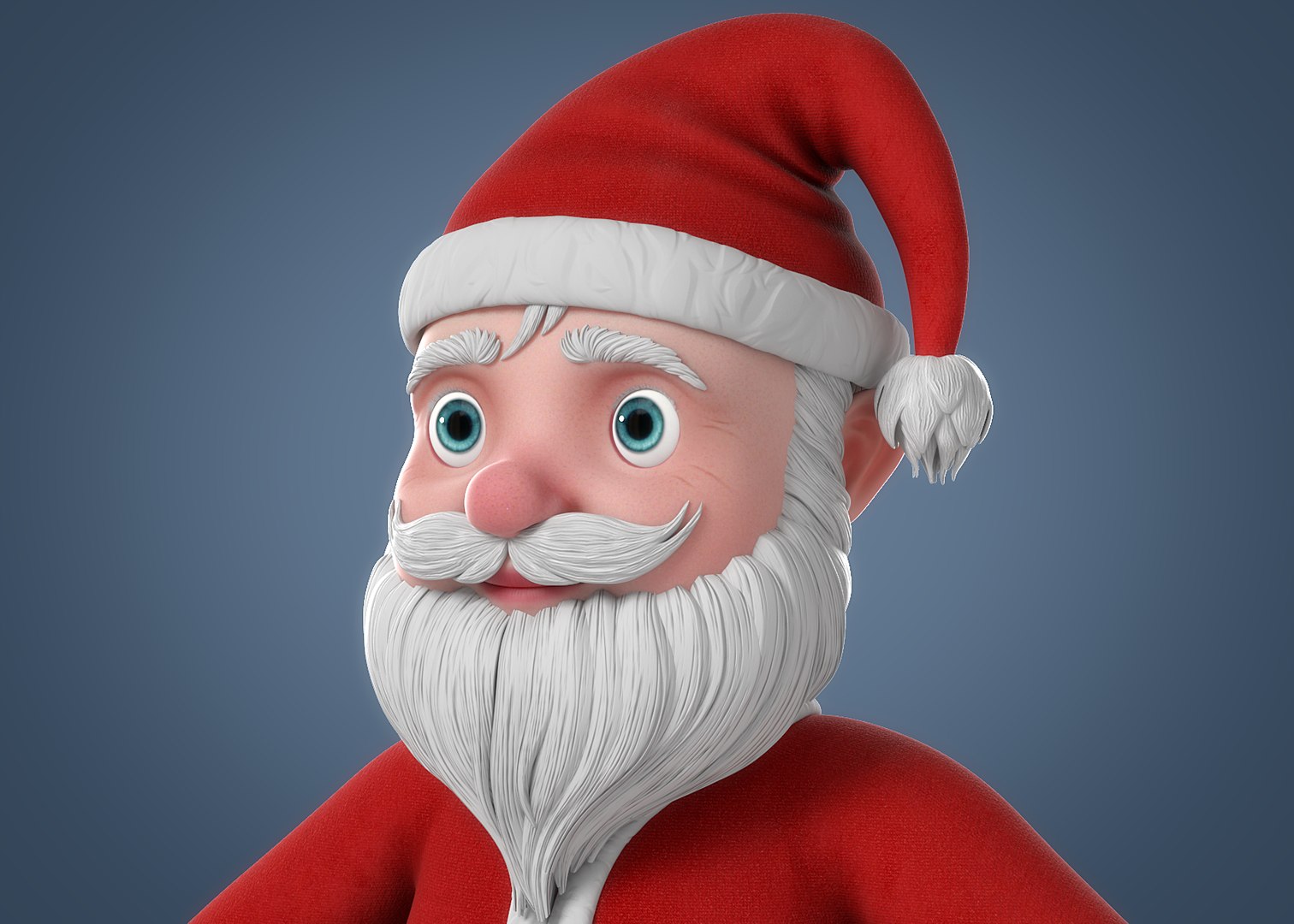 3D cartoon santa claus rigged character model - TurboSquid 1337812