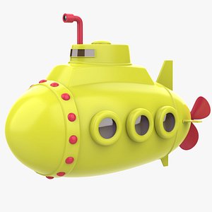 Cartoon Submarine 3D