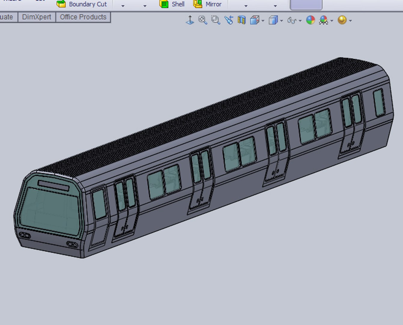 3ds Max Subway Train