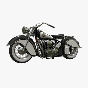 Old Police Motorcycle
