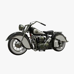 3D model Old Police Motorcycle