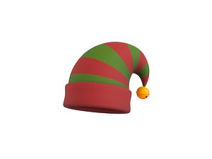 Christmas Elf Hat 3D model
