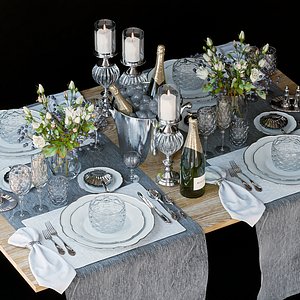 Tableware set 3D model