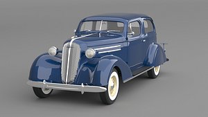 3D 1936 chevrolet standard sedan 2 door