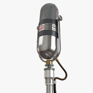 3d model rca 77-dx microphone