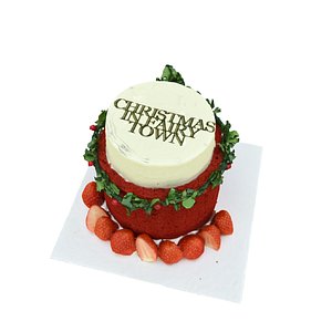 Christmas Strawberry Cake