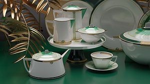 Tea Set 3D model