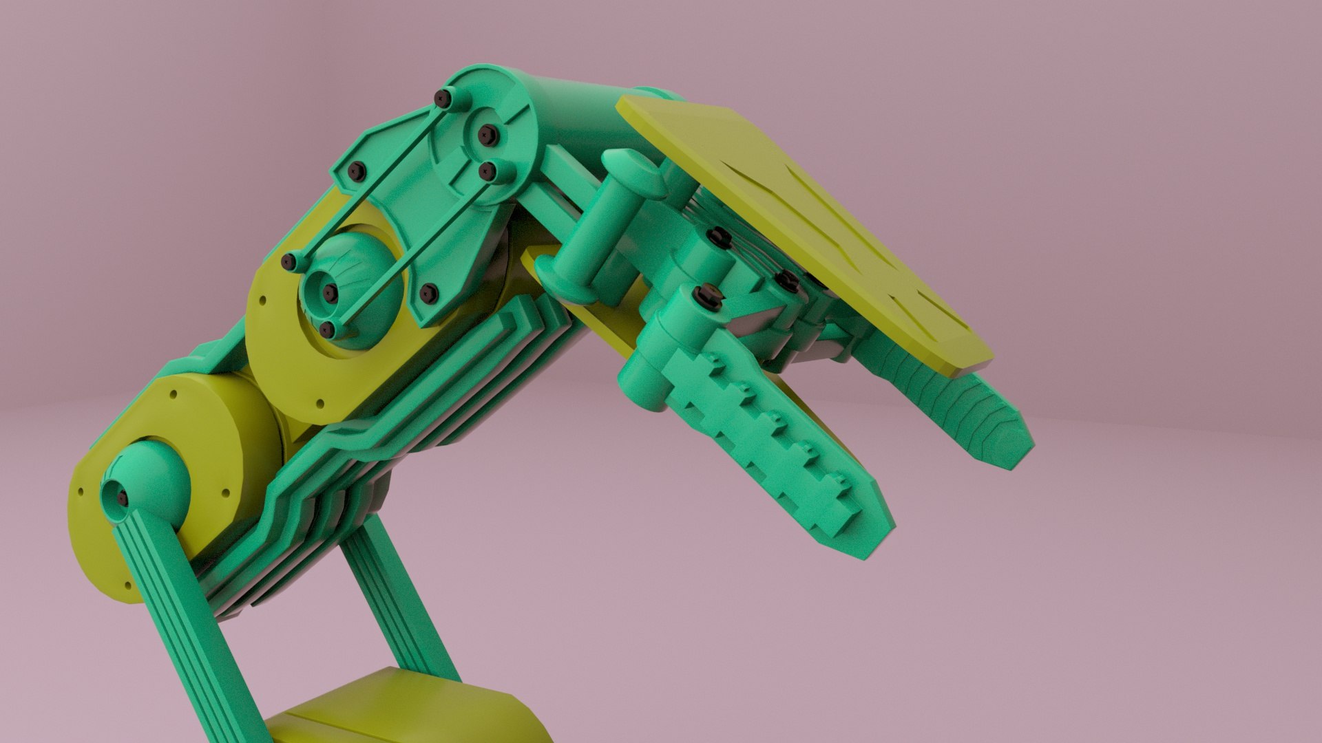 3D Rigged Robotic Arm - TurboSquid 1618799