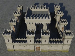 medieval fortress 3D