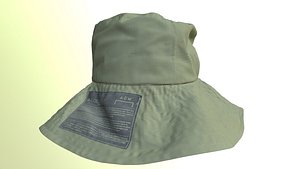 3D model BUCKET HAT ACW A COLD WALL low-poly PBR