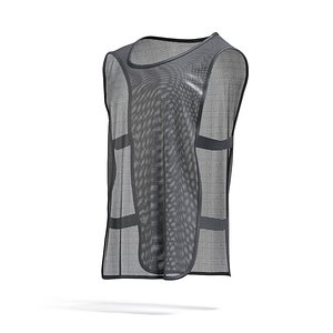 Black Football Team Practice Vest - soccer sports training bib with elastic