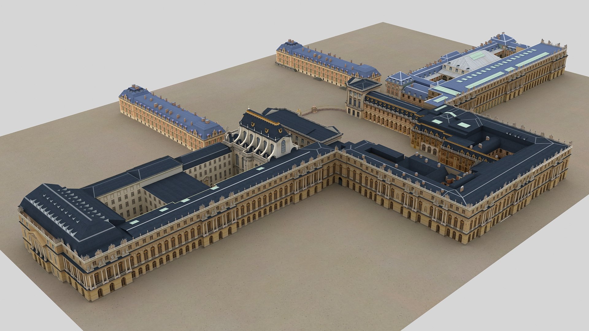 3D Versailles Palace France Model - TurboSquid 1761995