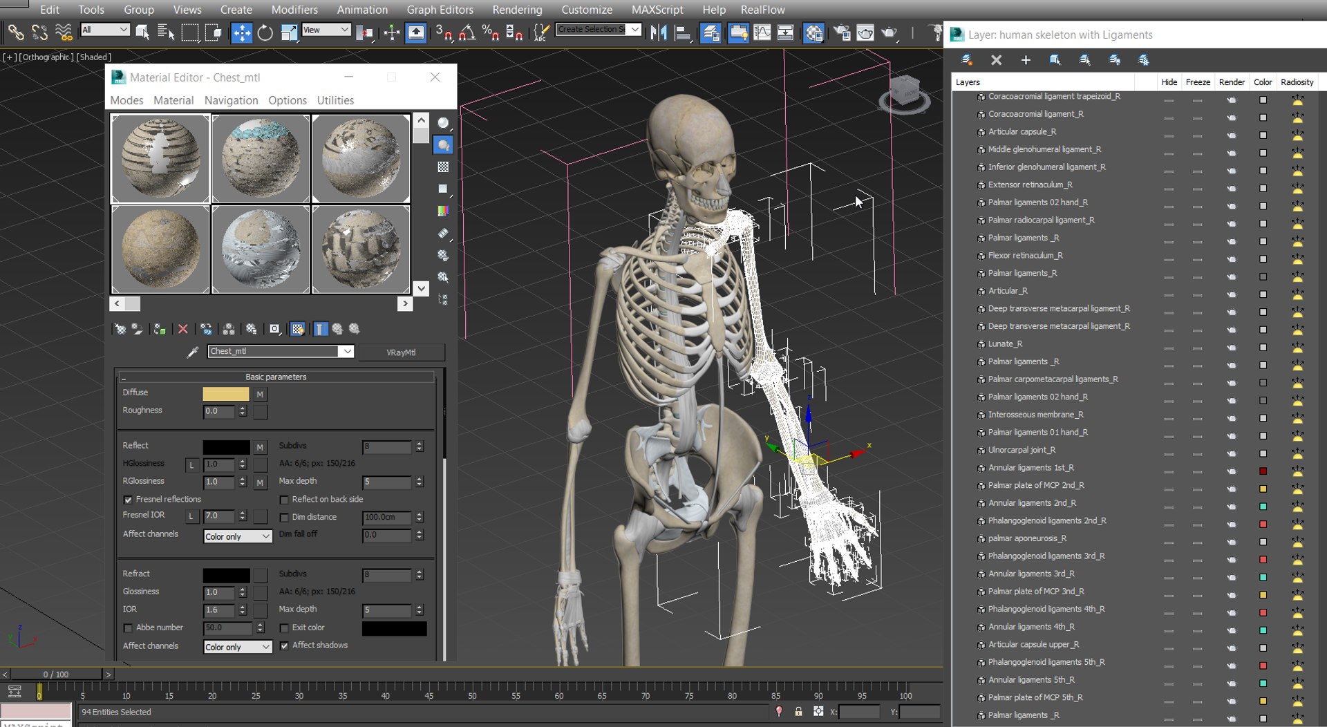 Human Skeleton With Ligaments 3D Model - TurboSquid 1814615