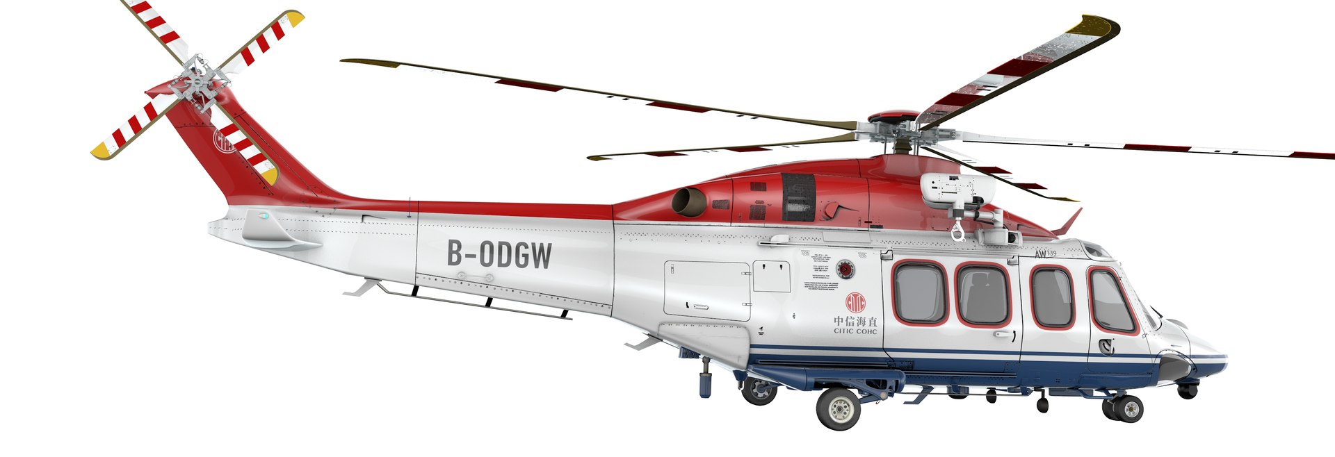 AW139 CITIC Offshore Helicopter L2199 3D - TurboSquid 2268957
