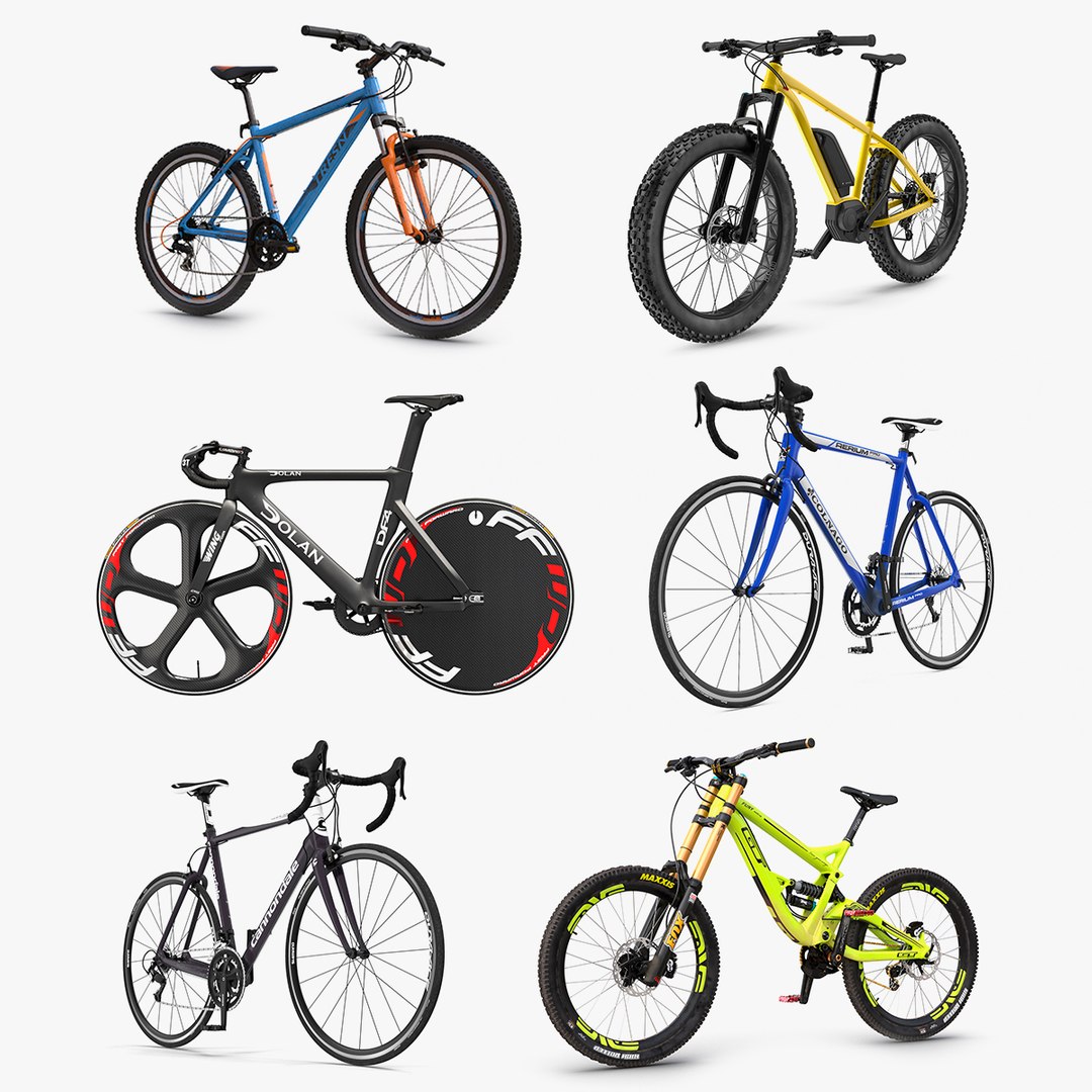 Bicycles Collection 4 3D model preview