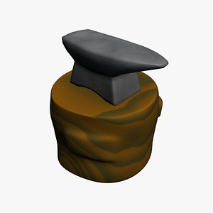 3d model hammering anvil