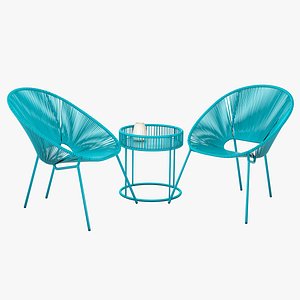 Modern Rattan Patio Set