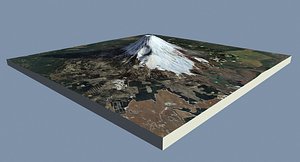 mount fuji 30 x 3D model