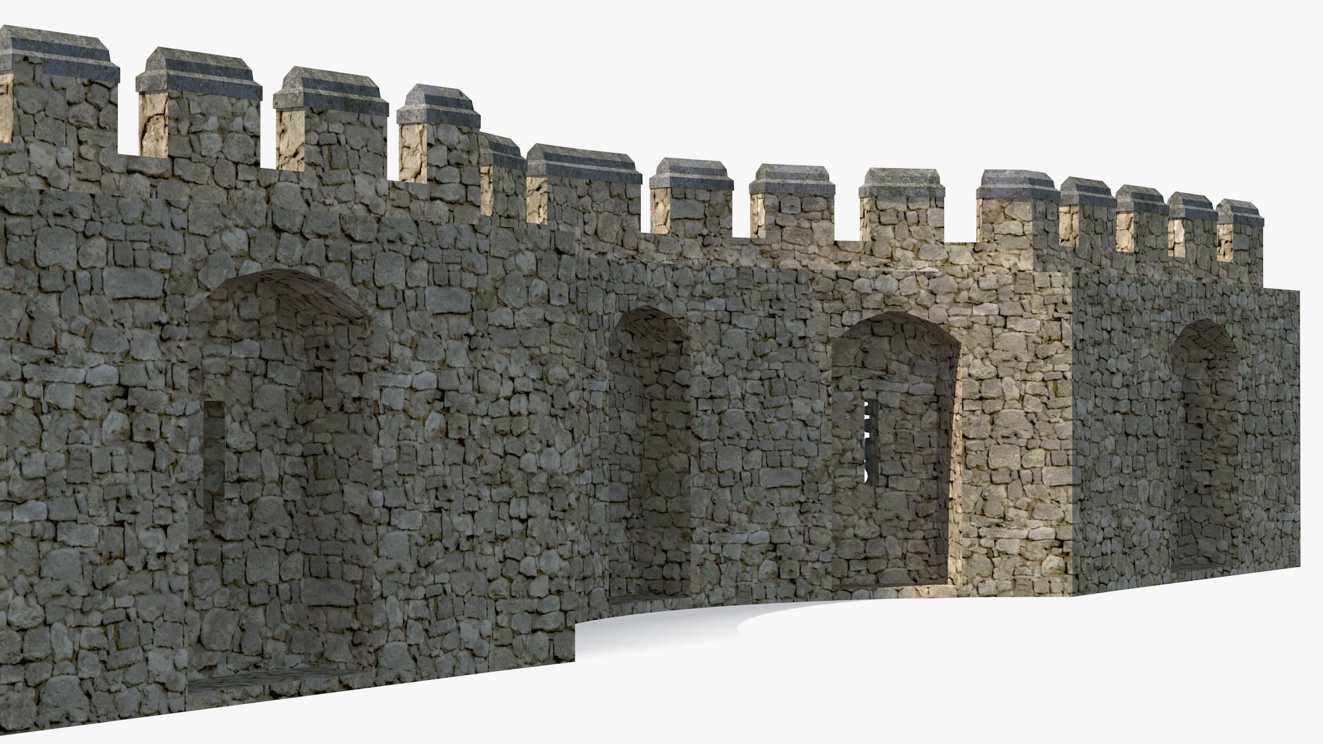 Medieval Castle Stone Wall 3d Model - Turbosquid 1474116