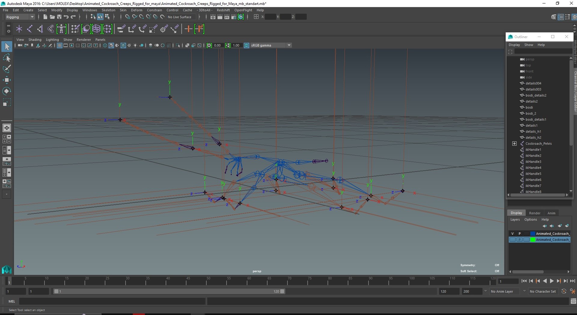 Animated Cockroach Creeps Rigged for Maya 3D model https://p.turbosquid.com/ts-thumb/15/lxi6Db/Rc/animatedcockroachcreepsriggedformayac4dmodel026/jpg/1690517586/1920x1080/fit_q87/b4f113a8022163321080255b76750d539e73a661/animatedcockroachcreepsriggedformayac4dmodel026.jpg