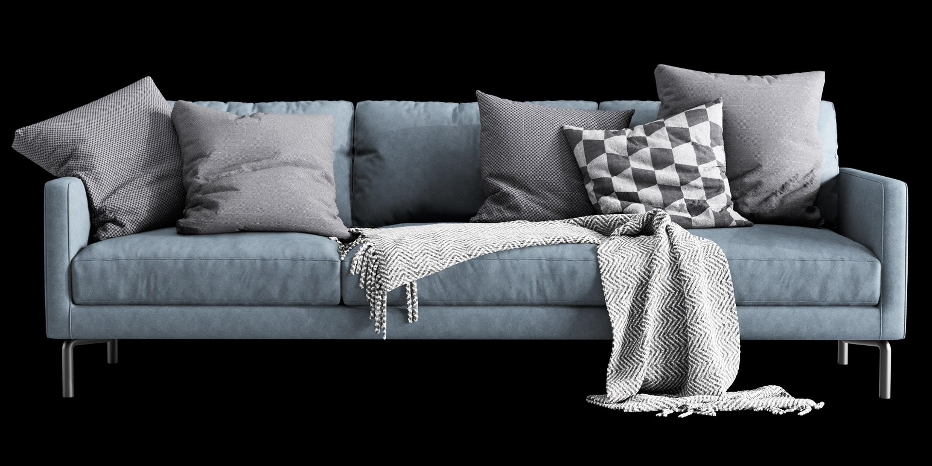 3D Model Interface Luca 3 Seater - TurboSquid 1589301