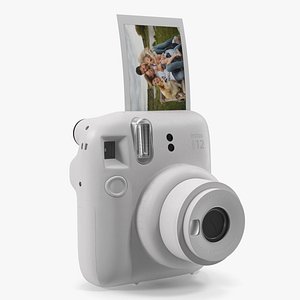 3D Fujifilm INSTAX Mini 12 Camera Clay White