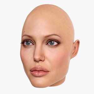 Angelina Jolie Head V2 3D model