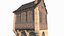 Medieval architecture urban buildings