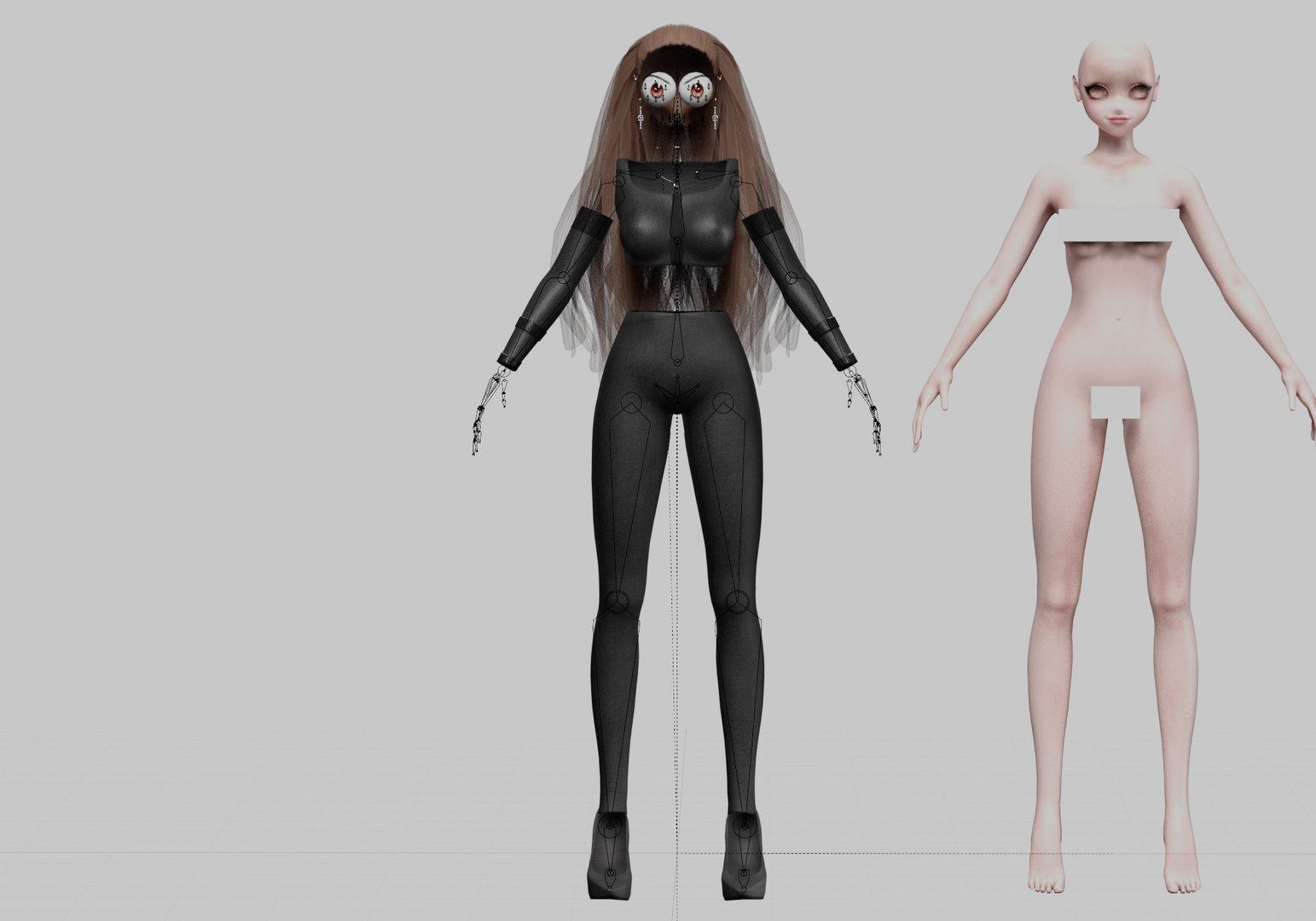 3D Cool Basic Girl V30825 Model - TurboSquid 2272018