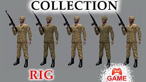 3d model soldier rig