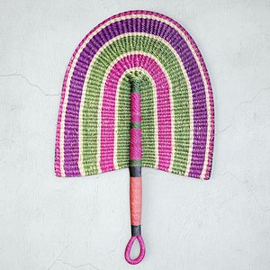 African Handwoven Fan 40 3D model