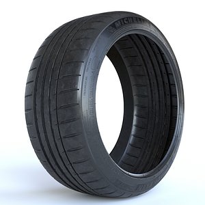 Pilot sport 4s car tire 3D model