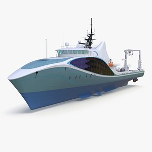 3D model Ship for Transporting and Launching Drones