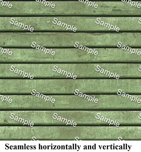wall 55 - Old green wooden siding - seamless texture