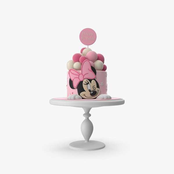Gâteau d'anniversaire Nouvel An, Pixelsquid Y compris : cuit et