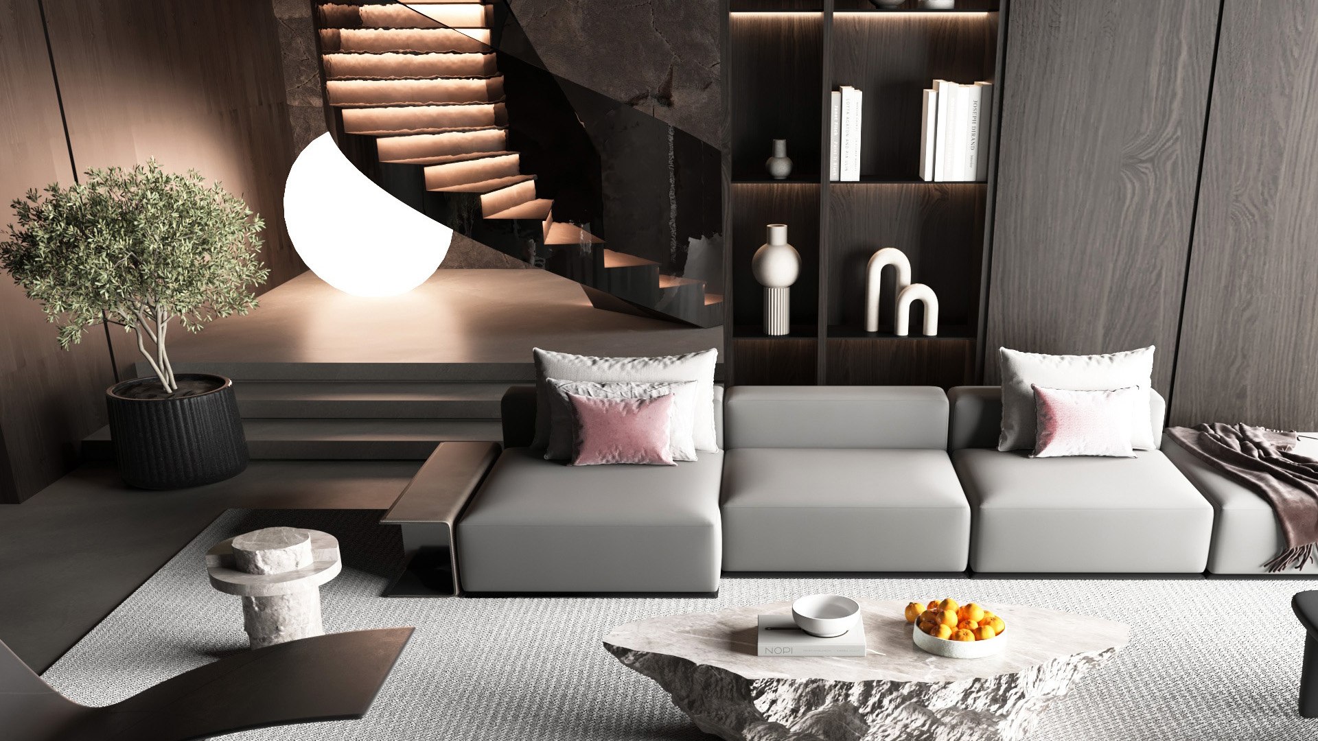 Modern Living Room 3D Model - TurboSquid 2107858