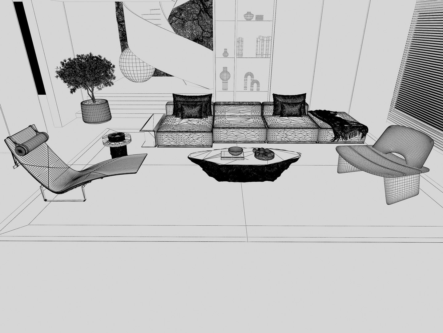 Modern Living Room 3D Model - TurboSquid 2107858