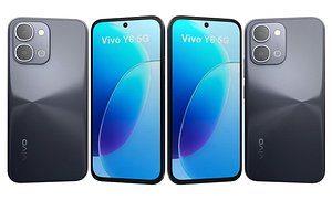Vivo Y6 5G Black 3D model