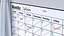 Magnetic Fridge Calendar 3D model