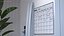 Magnetic Fridge Calendar 3D model