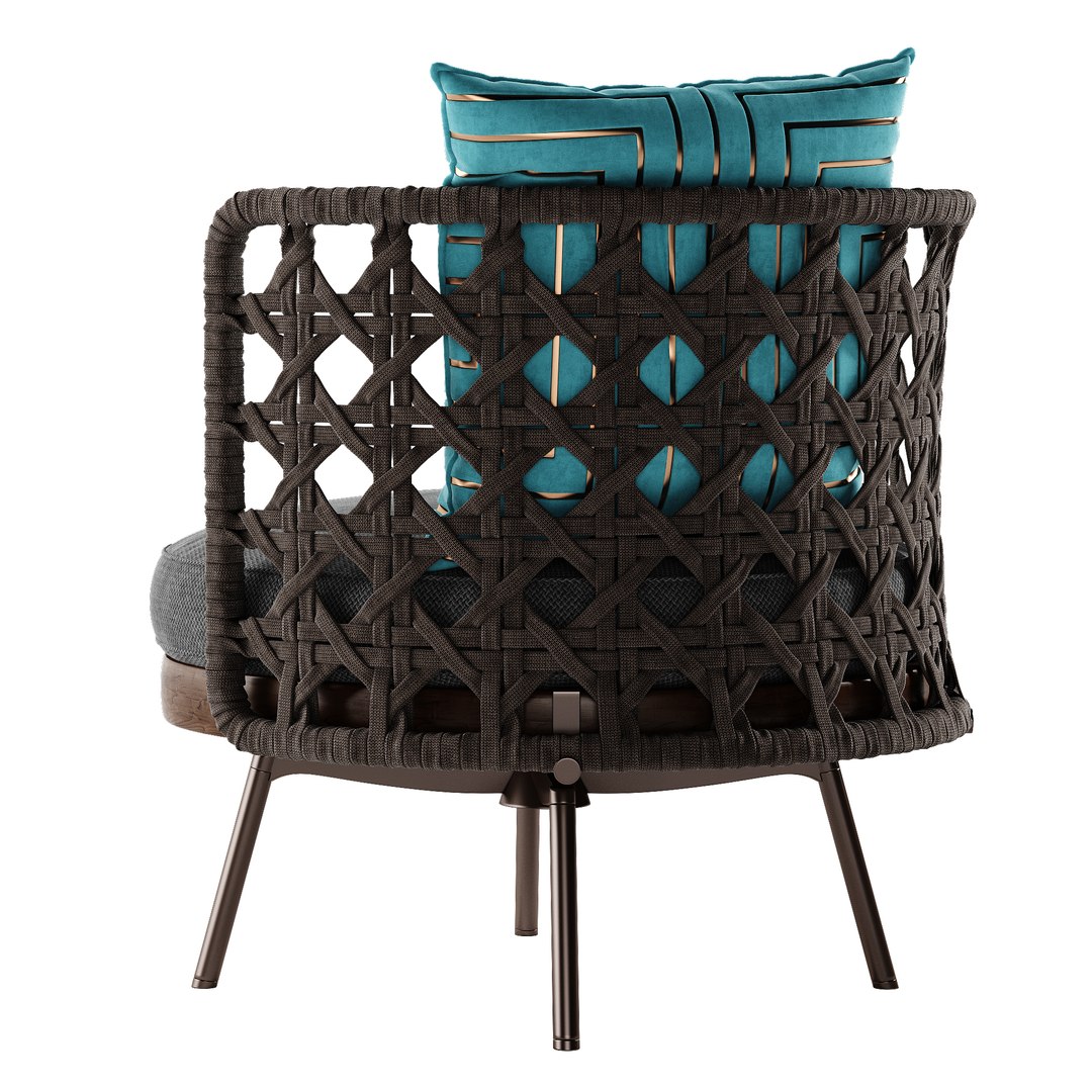 3D Model Minotti TorII Nest Armchair TurboSquid 1867449