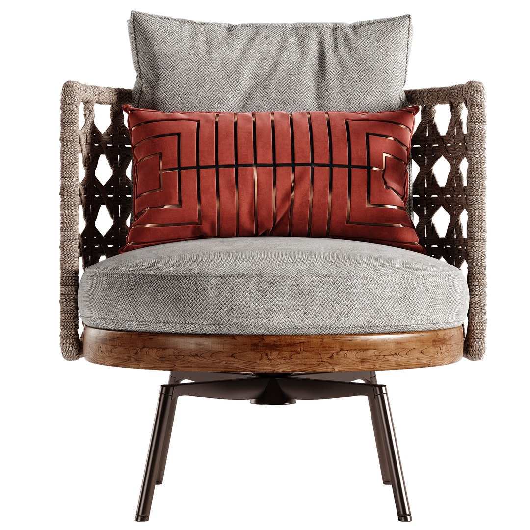 3D Model Minotti TorII Nest Armchair TurboSquid 1867449