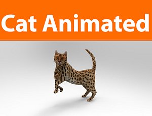 猫のアニメーション 1 3dモデル Turbosquid