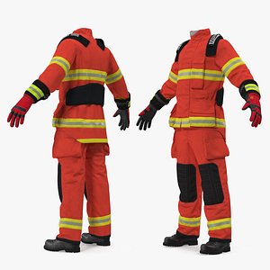 3D firefighting suit model