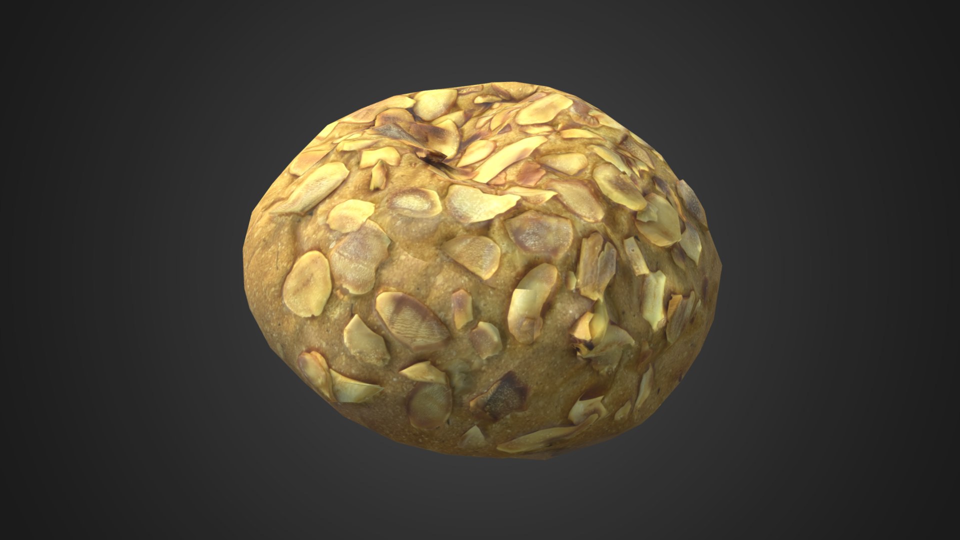 3D Game Ready Almond Bread model - TurboSquid 2014556