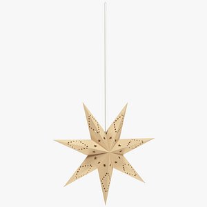 Hanging Christmas Paper Star V3 3D model