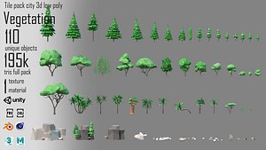 3D model Vegetation 1