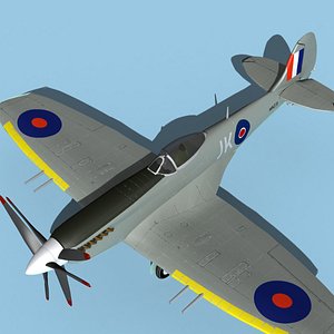 Supermarine Spitfire Mk XXIV V01 3D